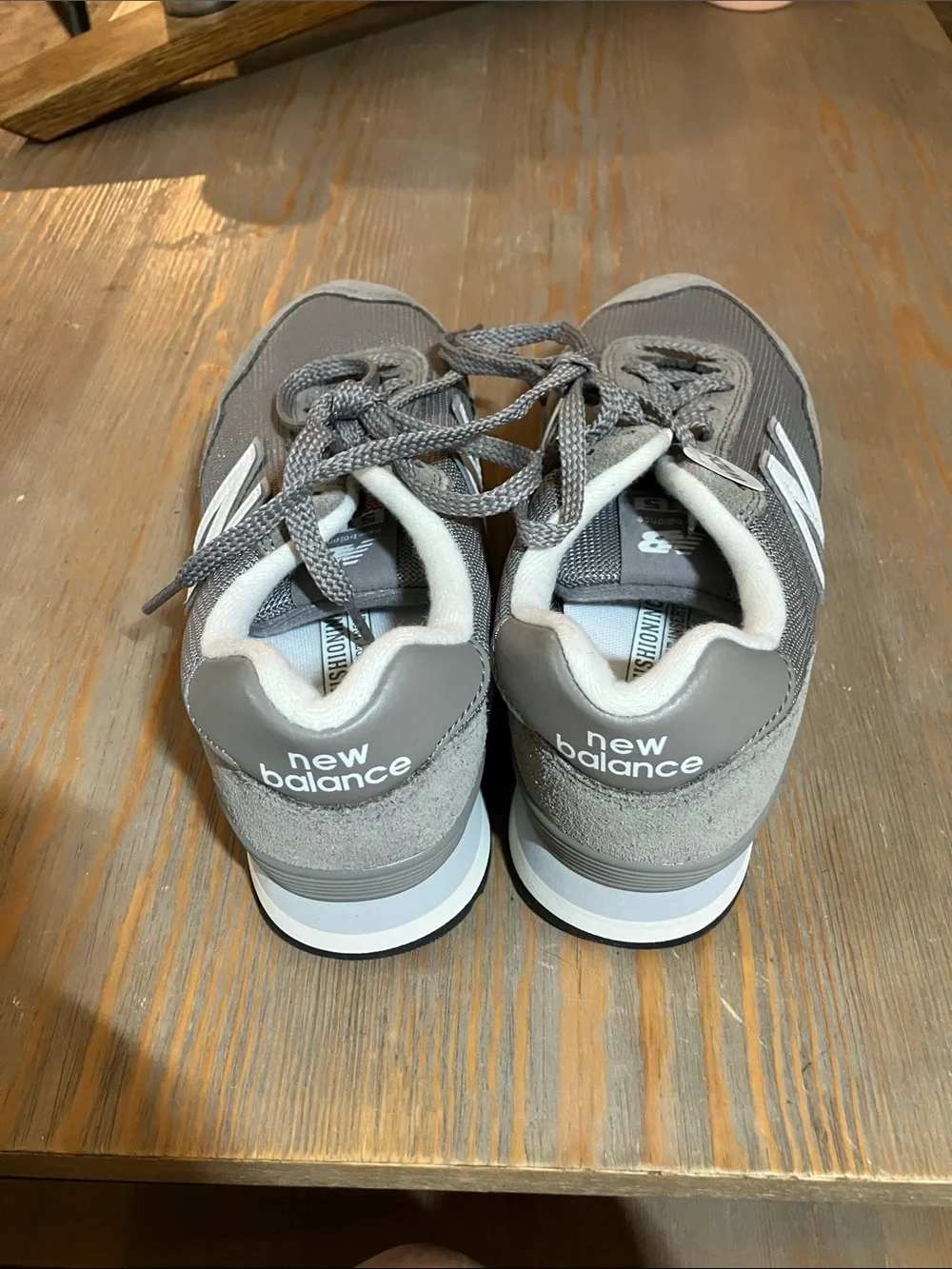 New Balance Gray Mesh & Suede Women's Sneakers